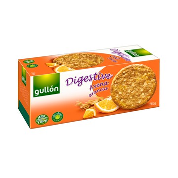 gullon 穀優 燕麥橙香消化餅 265g 全麥餅乾 高纖 不含棕櫚油  1盒