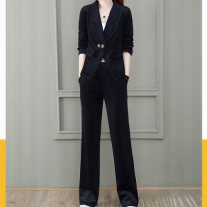 パンツスーツ レディース スーツ レディース ワイドパンツ フォーマル スーツ 通勤 Ol テーラードジャケット ゆったり 無地 きれいめ ハ 通販 Lineポイント最大10 0 Get Lineショッピング