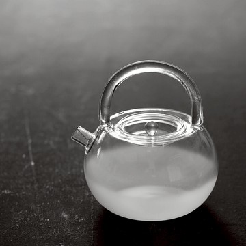 一笑間|玻璃煮茶壺《云霧》提梁手工耐熱玻璃功夫茶其 可用電陶爐1入
