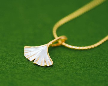 經典款 銀杏 銀飾 墜飾