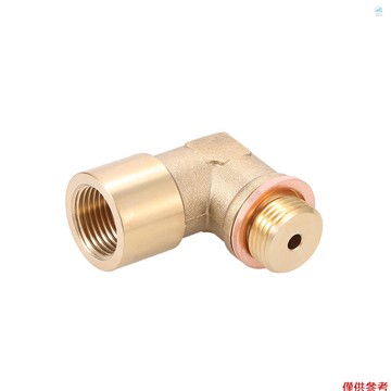 Crtw 90° 用於 Decat 氫氣黃銅 M18x1.5 的斜角 Lambda O2 氧氣延長器墊片