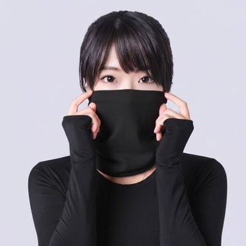 5B2F【五餅二魚】 外銷日本 吸濕發熱保溫脖圍 【台灣製造】 圍脖 頸圍 圍巾 脖圍 頭套 頭巾 保暖圍脖