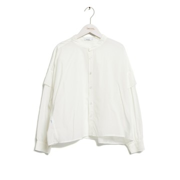 SOMETHING｜女裝｜荷葉剪裁長袖襯衫