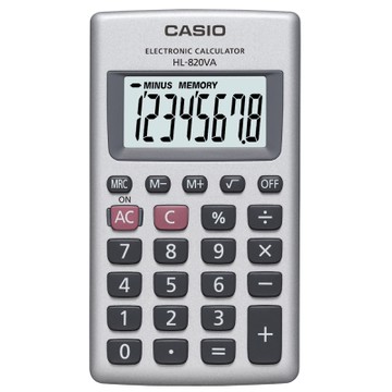 【CASIO】攜帶式8位計算機HL-820VA (國家考試專用機種)
