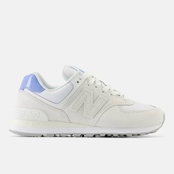 Kixpress-New Balance 女 休閒鞋 運動 經典 復古 B楦 NB 574 緩震 麂皮 海鹽 藍 [WL5742BC]