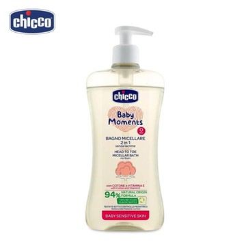 【Chicco】敏弱肌寶貝嬰兒微米淨化洗髮/沐浴露500ml