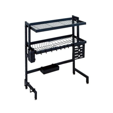 〔出清特賣〕dayneeds 日需百備簡約風 廚房水槽架雙層 65cm 中款 黑色 廚房水槽架雙層 需自行組裝