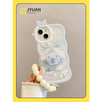JYUAN適用蘋果17pro手機殼16PromaxIphone12可愛13玉桂狗支架蘋果15手機套11波浪小狗狗xs防摔xr8plus保護殼
