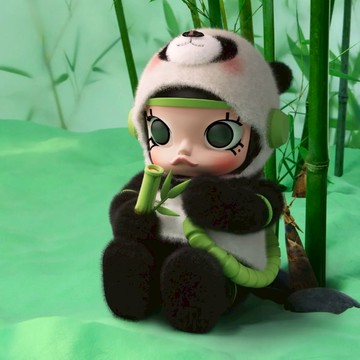 POPMART泡泡瑪特 MEGA SPACE MOLLY 400% 熊貓 公仔