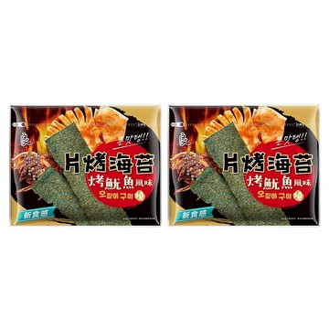 良澔 片烤海苔 魷魚風味 甜辣風味 厚切爽脆  32g  2包