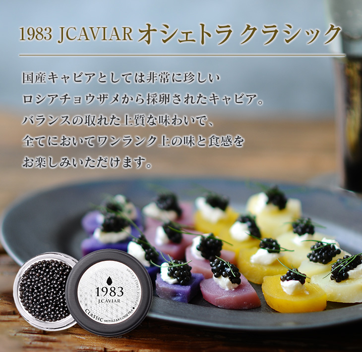 K11-21 ≪数量限定≫宮崎キャビア1983＆1983 JCAVIAR オシェトラ クラシックセット(合計40g)