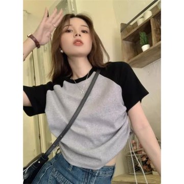 大碼微胖2023新款上衣短袖t恤