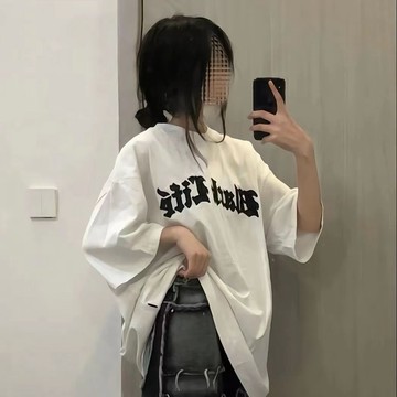不起球美式街頭oversize短袖T恤女學生韓版寬松ins小眾半袖衣