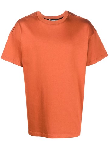 STYLAND - x notRainProof crew-neck organic cotton T-shirt - men - Organic Cotton - S - Brown