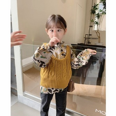 ベスト ニットベスト キッズ 女の子 春秋冬 キッズ 子供服 こども服 トップス 普段着 通学通園 ベビー服 可愛い おしゃれ お出かけ80 90 100 110 1 通販 Lineポイント最大get Lineショッピング