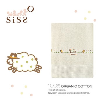 【SISSO有機棉】有機棉小啾羊澎澎大浴巾