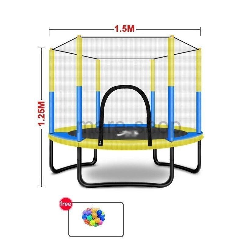 トランポリン 子供用 屋内 フィットネス用ガード付き 大人用 ホップ