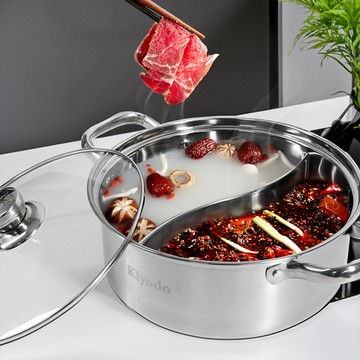 artist精選 304不鏽鋼鴛鴦鍋24cm(火鍋/湯鍋)