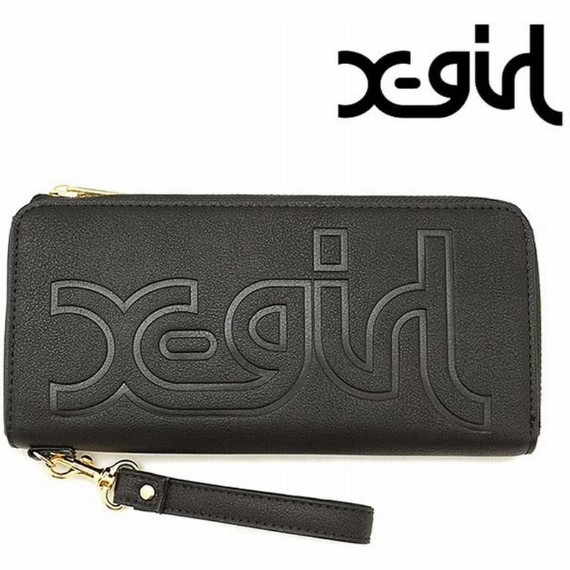 エックスガール X Girl ロゴ エンボスド ウォレット Logo Embossed Wallet 長財布 ラウンドファスナー Fw18 通販 Lineポイント最大0 5 Get Lineショッピング