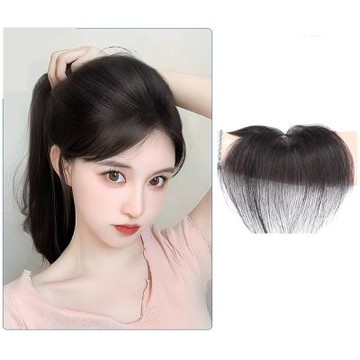 [米蘭精品] 現貨+預購 假瀏海全真髮髮片透氣假髮片輕量免打理隱形增髮量-自然直髮際線-髮際線補髮女假髮4款74lf37