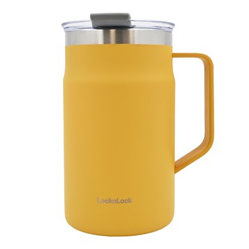 LocknLock 樂扣樂扣 都會馬克咖啡杯 600ml  黃色  1個