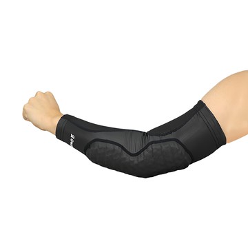 Greaten 極騰 籃球防撞護肘  高彈性吸震墊片 多角度防護  聚酯纖維 彈性纖維 橡膠 EVA  黑色  1個