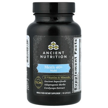 Ancient Nutrition, 男性 40+ 多營養素，90 粒膠囊