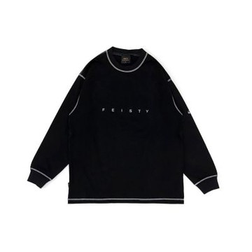 FEISTY REVERSE STITCH LONG SLEEVED TEE 反車線薄長袖 黑色 FS-US24-34