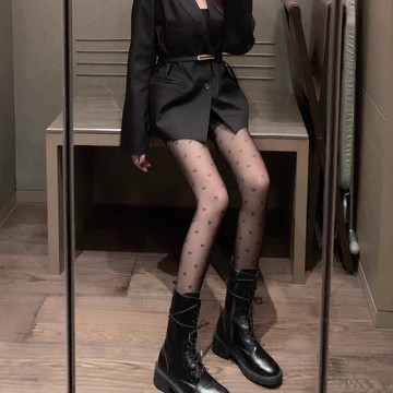 春夏新款日系洛麗塔絲襪薄款愛心連體打底襪女士美腿襪連褲襪長襪