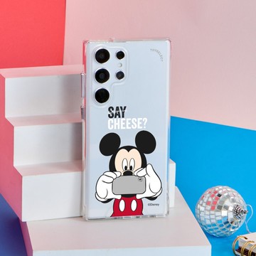 Disney經典-Say Cheese防摔透明SAMSUNG手機殼