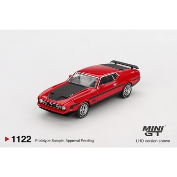 MINI GT 1122 1/64 福特野馬 Ford Mustang Mach1 1971 Race Red 模型車