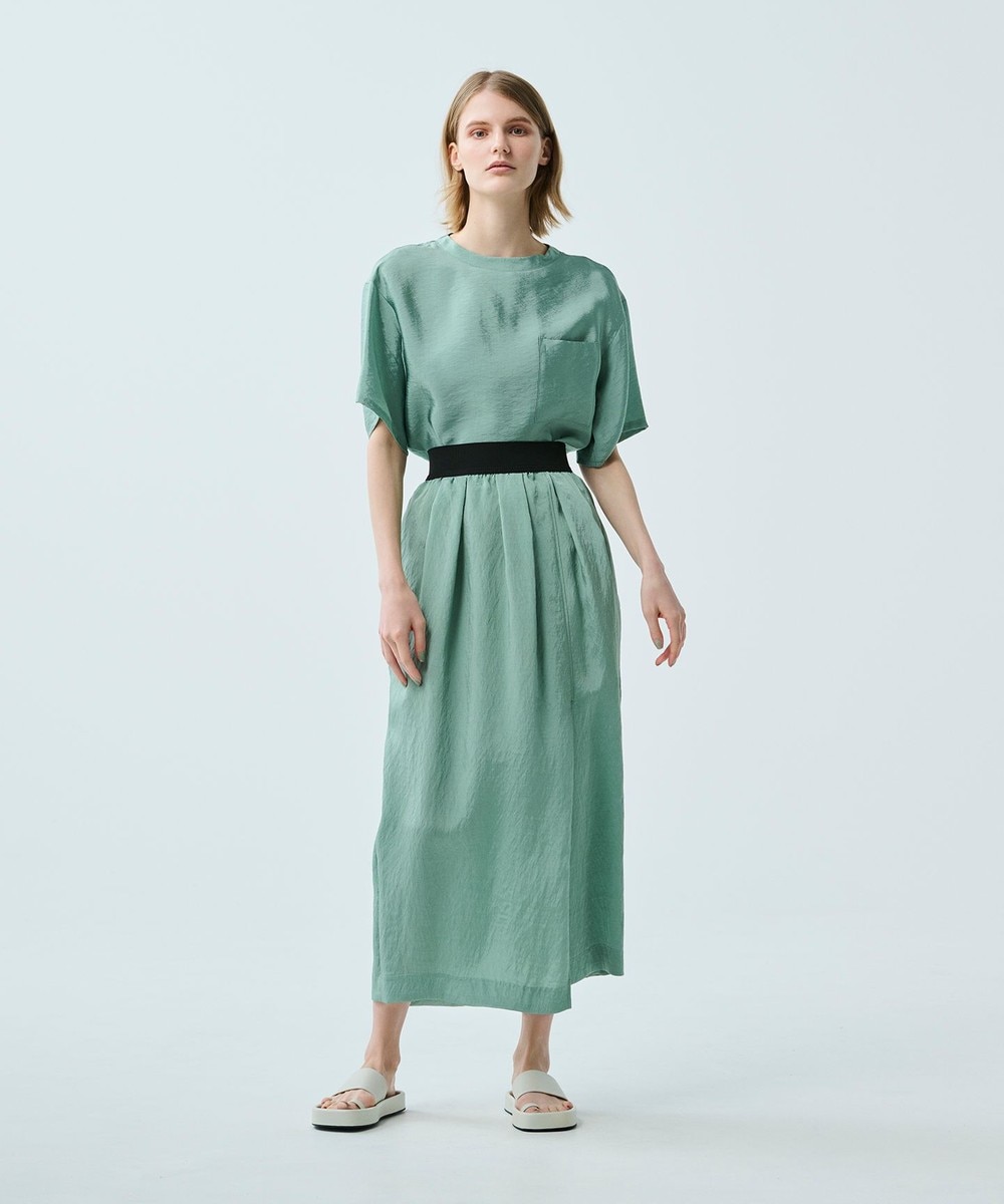 オンワード】 uncrave>スカート 【uncrave WHITE】タンブラーサテン  