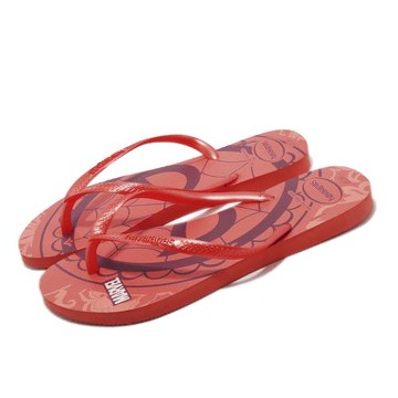 Havaianas 拖鞋 Slim Marvel 女鞋 紅 Marvel 漫威 蜘蛛人 細帶 夾腳拖 哈瓦仕 人字拖 41483101256W
