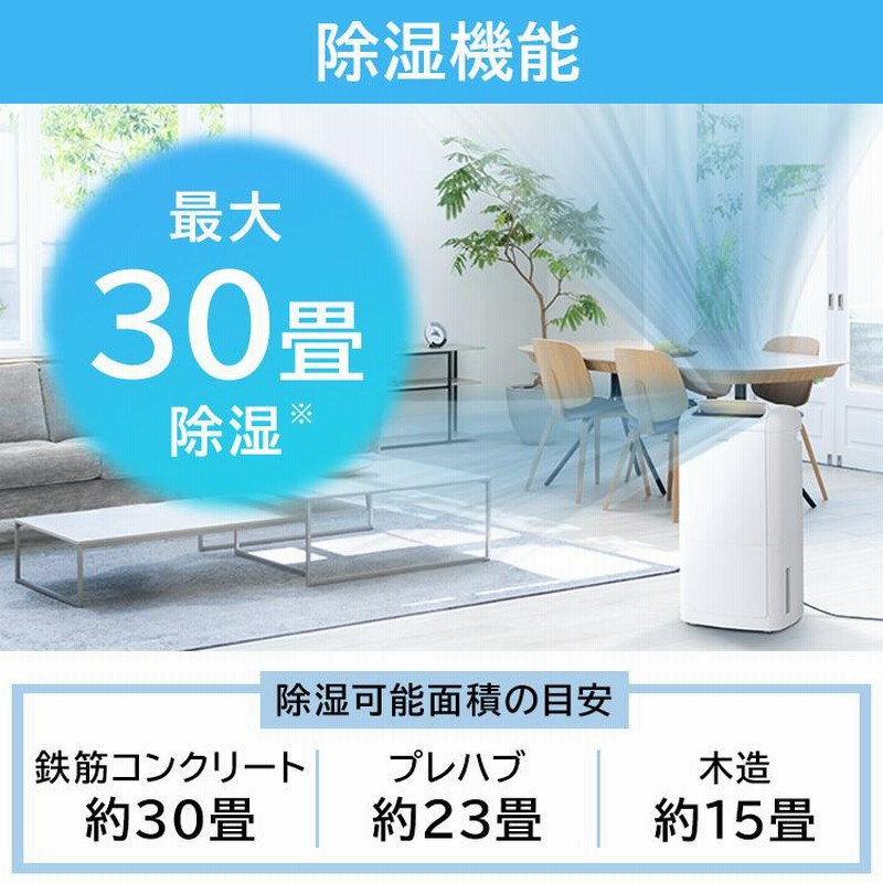 除湿機 大容量 12L/日【木造15畳/鉄筋30畳】衣類乾燥除湿機 除湿