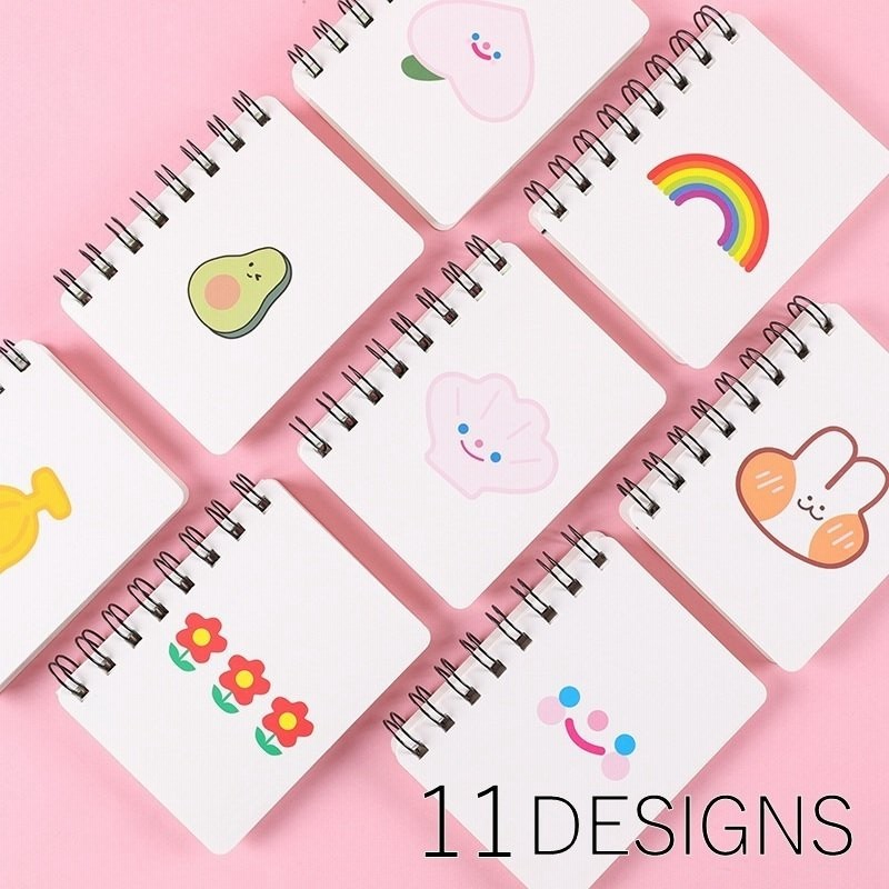 メモ帳 2冊セット ミニノート 文房具 かわいい 女の子 レディース イラスト リングノート 手のひらサイズ 通販 Lineポイント最大get Lineショッピング