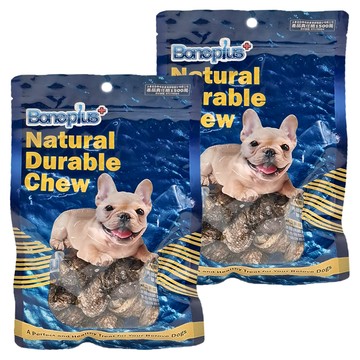 Boneplus 鱈魚皮骨結 原味 2包 60g 耐嚼潔牙 狗狗零食