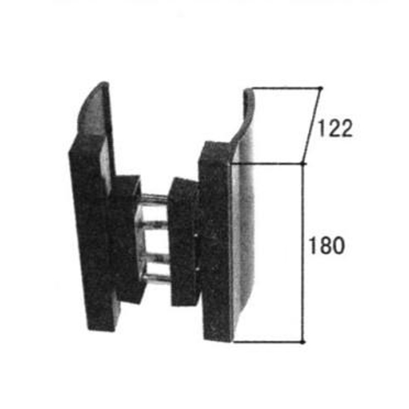 三協部品 玄関ドア 把手：把手(たてかまち)[WD3052]【三協】【玄関扉】【ハンドル】【レバーハンドル】【バーハンドル】【持ち手】【引き手】 