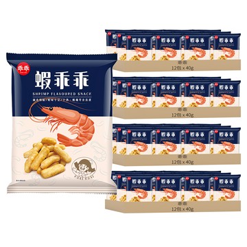 乖乖 玉米脆條蝦乖乖 原味  40g  48包