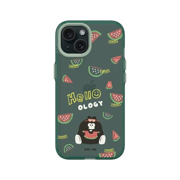 iPhone 15 Clear 憂墨綠 - 奧樂雞 Ology - 吃西瓜