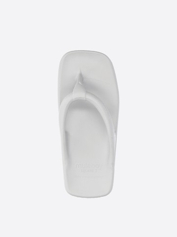 Square Z Flip Flops - Light Gray