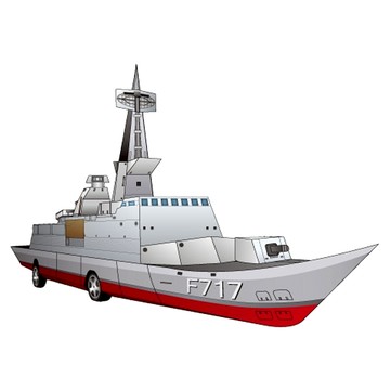 OO屋 拉法葉巡防艦  1個