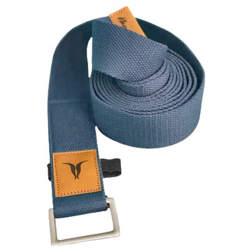 NAMASTE Yoga Strap 瑜珈繩 80%棉+20%尼龍  丈青色  240 x 4cm  1條