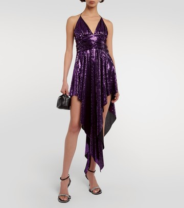 Alexandre Vauthier Embellished asymmetrical midi dress