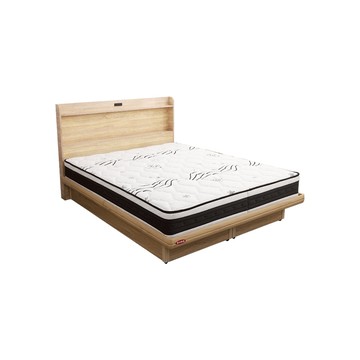 【本木】羅格 臥室三件組-雙人5尺 梅爾獨立筒床墊+床片+掀床