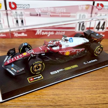 比美高1:43 Formula 1一級方程式F1賽車 法拉利車隊SF25 蒙札塗裝 仿真合金車模型 勒克萊爾 漢密爾頓