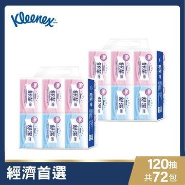 抽取式衛生紙輕巧包(120抽X6包X12串)