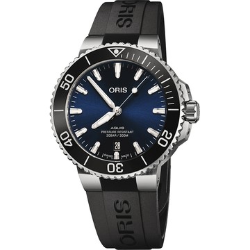 Oris豪利時 Aquis 時間之海300米潛水機械錶-41.5mm 0173377664135-0742264FC