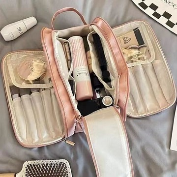 化妝包 外出大容量旅行包 隨身化妝包 超火ins 化妝洗漱包便攜雙開收納
