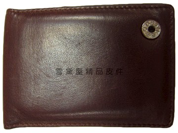 限時 滿3千賺10%點數↘ | ~雪黛屋~ZOPENCE 名片夾信用卡夾中性復古懷舊風格二折式主袋100%進口軟質羊皮革材質Z23G205401