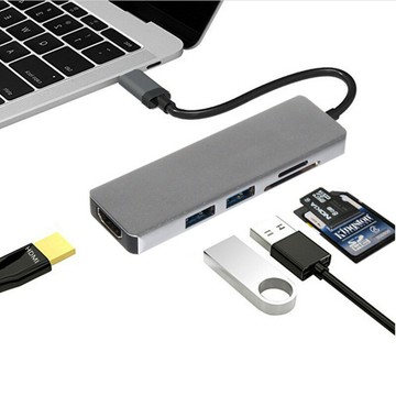 擴展塢 USB-C 多功能筆電擴展底座 HDMI Type-c HUB多功能集線器USB-C HDMI 5合1 type c hub擴展塢
